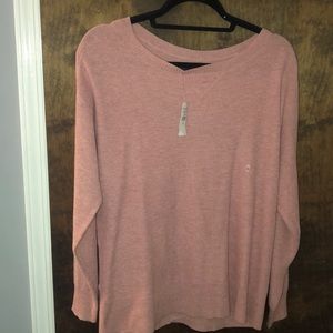 Pink long sleeve sweater